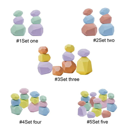 Montessori Building Stone Set