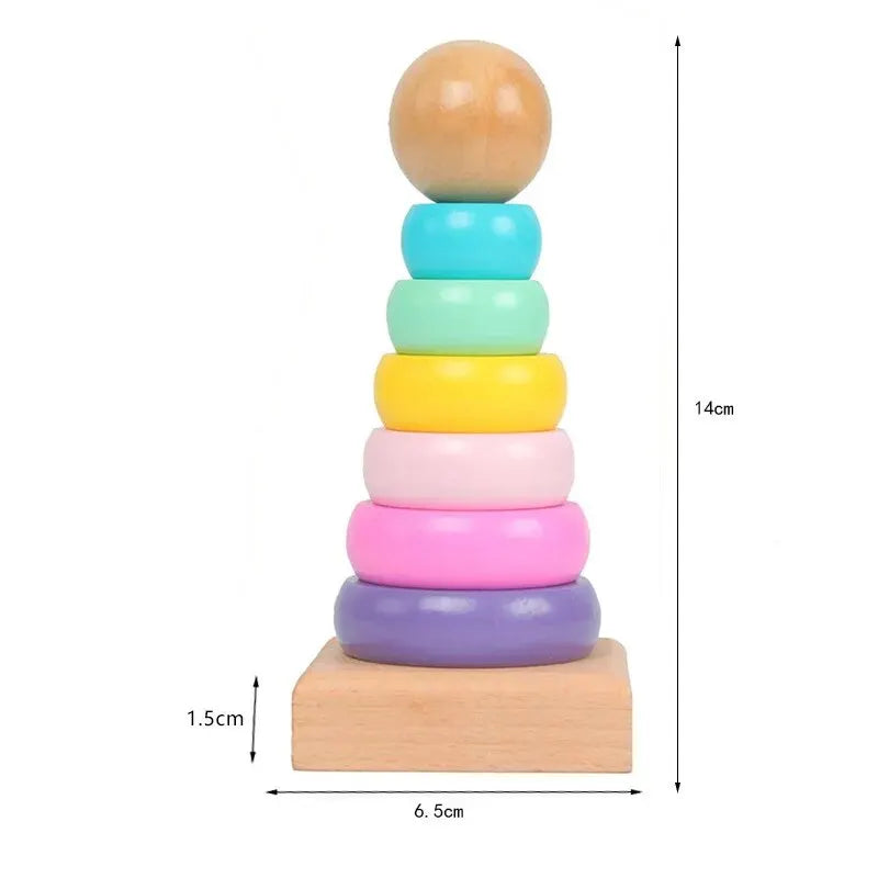 Wooden Rainbow Tower