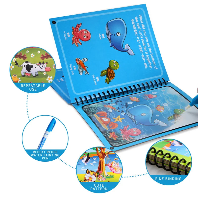 Reusable Water Drawing Book