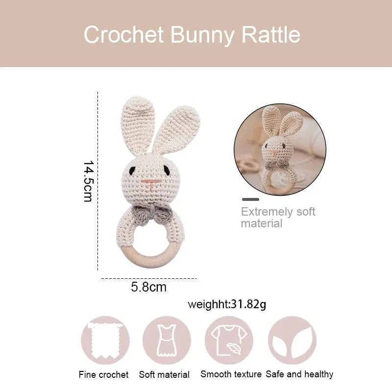 Animal Crochet Rattle Toys