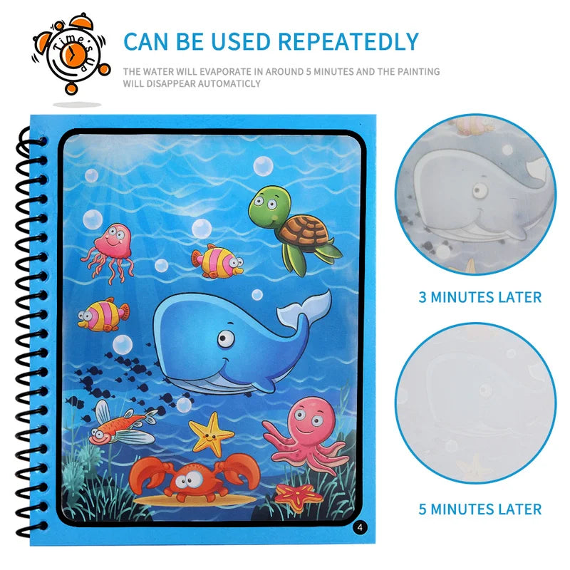 Reusable Water Drawing Book