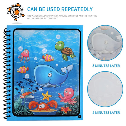 Reusable Water Drawing Book