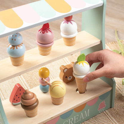 Wooden Ice Cream/Cookie Set