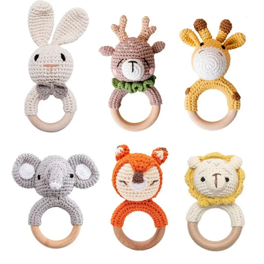 Animal Crochet Rattle Toys