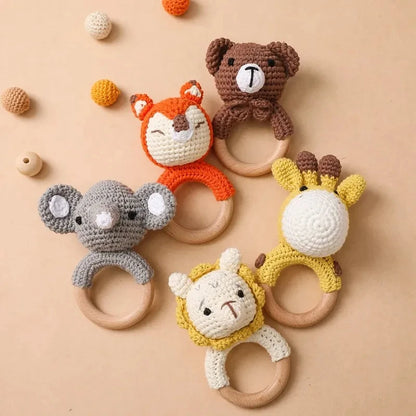 Animal Crochet Rattle Toys