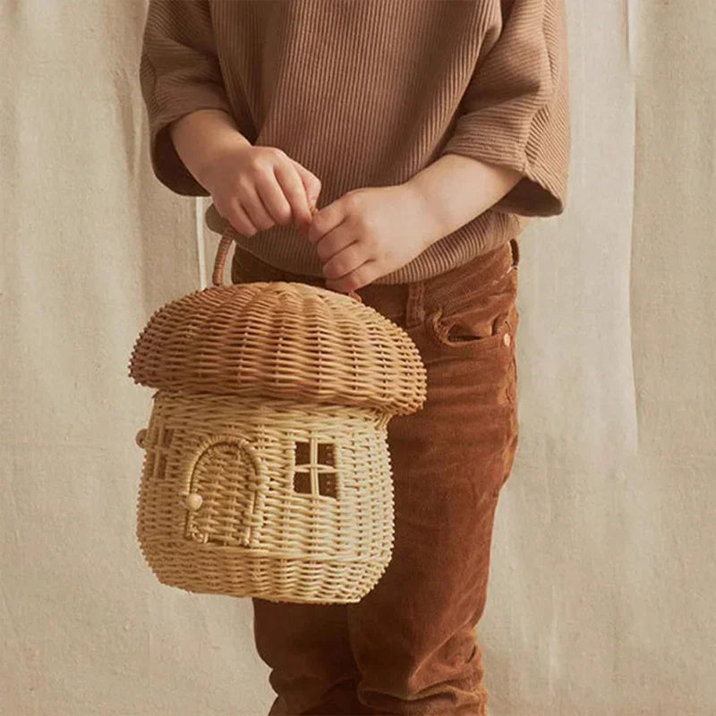 Woven Mushroom Basket