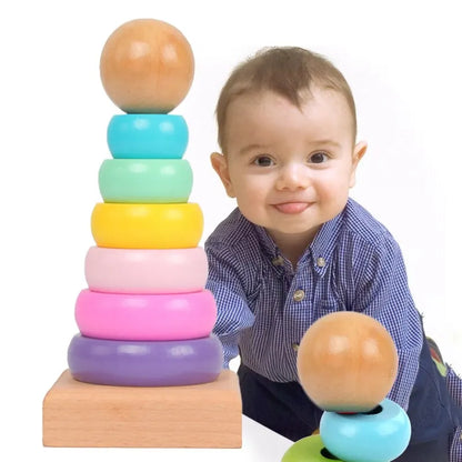 Wooden Rainbow Tower