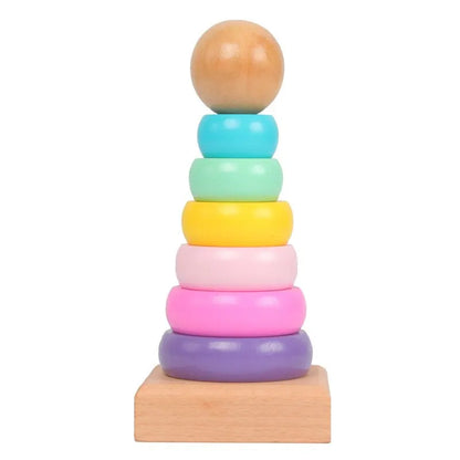 Wooden Rainbow Tower