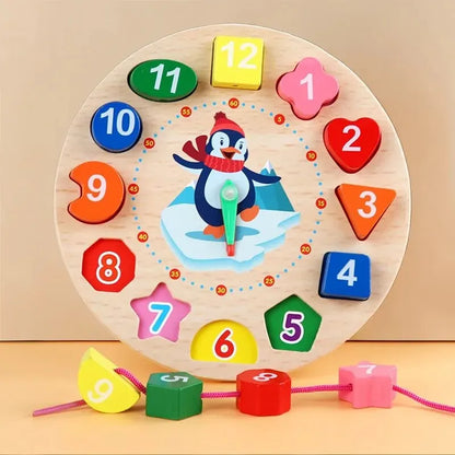 Wood Clock Puzzle